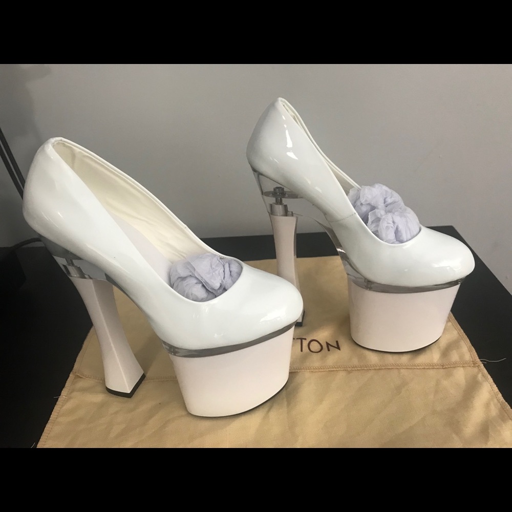 Super White High Heels